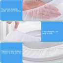 50 Pack Disposable Toilet Seat Covers for Travel Public Toilet Hospital,Portable Waterproof (Individual Package)