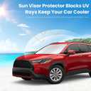 Custom Fit Toyota Corolla Cross Windshield Sunshade for 2022-2026 Toyota Corolla Cross (Not fit Corolla Sedan) Front Window Shield Cover for Windshield Sun Visor Protector Block UV Rays