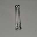 Motoforti 2pcs 185mm Length 8mm Hole Diamete Adjustable Steering Tie Rod Ball Joint for 49cc Electric ATV Go Kart Accessory Steering Column Steering Suspension Silver Tone