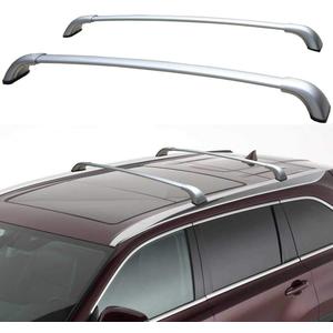 Roof Rack Cross Bars for 2014-2019 Toyota Highlander Cross Rails Aluminum Silver