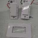 2 Amazon Basics Smart Switch, Single Pole, Works with Alexa Only, 2.4 GHz Wi-Fi, No Hub Required, White