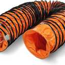 32FT Ducting Hose 10 Inch PVC Flexible Duct Hosing with Adjustable Rope for Utility Blower Exhaust Fan