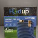 Garden Hose 100FT Water Hose with Nozzle,Flexible Lightweight Garden Hose for OutdoorUse, Watering, and Cleaning (Blue)