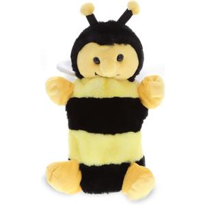 DolliBu Honeybee Hand Puppet Plush Toy - Super Soft Stuffed Animal Bee Plush for Puppet Show, Games, and Theater Play, Cool Educational Stuffed Toy for Kids and Toddlers - 10 Inches