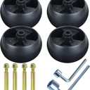 4 Pack 734-04155 Deck Wheel Replaces Cub Cadet Deck Wheels 734-04155 Deck Wheel for Cub Cadet LT1050, ZT1 54, XT1 LT46, ZT3 60, LTX1046VT, GT1554, XT1 LT42, LT1045, LT1046, rzt l54 Tractor