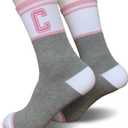FujLoy Letter Socks For Men Women Teens.Gift For Family & Friends Birthday, Graduation & Back To School.(02)