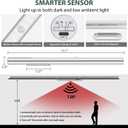 BLS LED Closet Light, T401 Super Bright Wireless Under Cabinet Lighting | Motion Sensor Light | Large 4500mAh Rechargeable Battery Powered | 6000K White Glow | 180 Days Battery Time