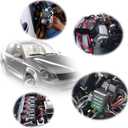 Wire Heat Shrink Tubing Kit-140Pcs 3:1 Heat Shrink Tube Wire Shrink Wrap Electrical Waterproof Automotive Marine Heat Shrink Wrap Tubing Assortment with Adhesive Lined for Wires, Black