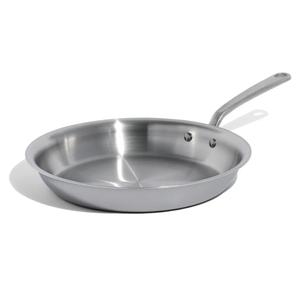 Made In Cookware - 12-Inch Stainless Steel Frying Pan - 5 Ply Stainless Clad - Professional Cookware - Crafted in Italy - Induction Compatible