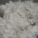 Sosation 100 ft Christmas Tinsel Garland Christmas Tree Twist Garland Bulk Glitter Metallic Streamer Indoor Outdoor Hanging Xmas Decorations(White)