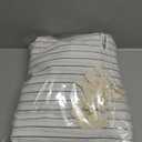 Striped Duvet Cover Set Full Size 100% Washed Cotton Linen Feel Natural Wrinkle Comfy Lightweight Bedding Set (Full, Wide Stripe-White/Black) (Full(80" x 90"))