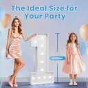 70 Marquee Numbers 4 Feet Tall: Large 70 Light Up Numbers for Party Cardboard Sign Foam Board Party Backdrop