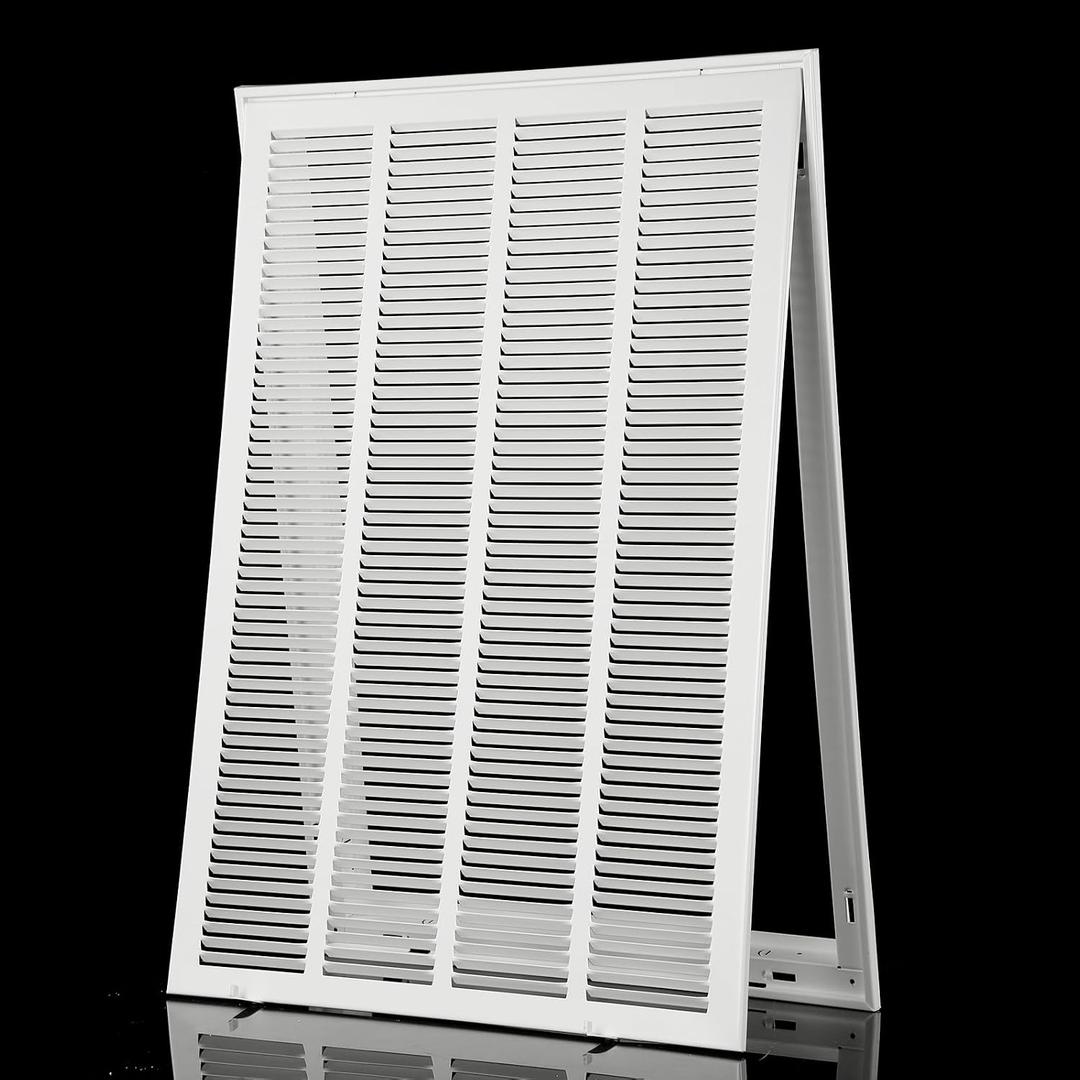 14x30 Return Air Grille [Duct Opening Size] Return Vent Cover for Wall or Ceiling,Steel Return Air Grill Removable Face/Door for 1 inch Filters(14"W x 30"H [Duct Opening])