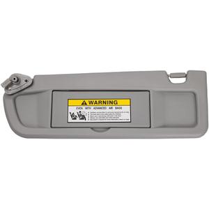 Left Driver Side Sun Visor Sunvisor Compatible with 2006 2007 2008 2009 2010 2011 06 07 08 09 10 11 Civic Replaces# 83280-SNA-A01ZC, Light Gray