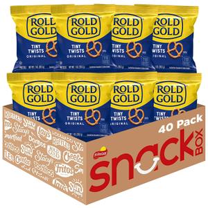 Rold Gold Tiny Twists Pretzels, 1 Ounce (Pack of 40) (EXP 06/30/26)