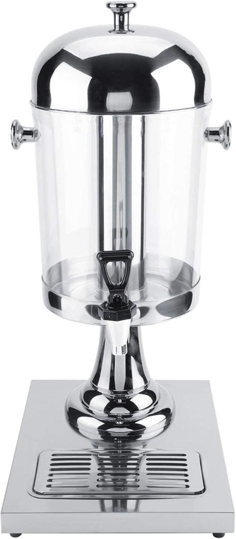 Stainless Steel Beverage Machine, Commercial Beverage Cold/Hot Drink Dispenser for Restaurant Hotel Bar(Silver)