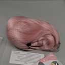 Linfairy 1 Pc 1960s Short Beehive Wig Perfect for Halloween Party Cosplay Bauffant Wigs (Pink)