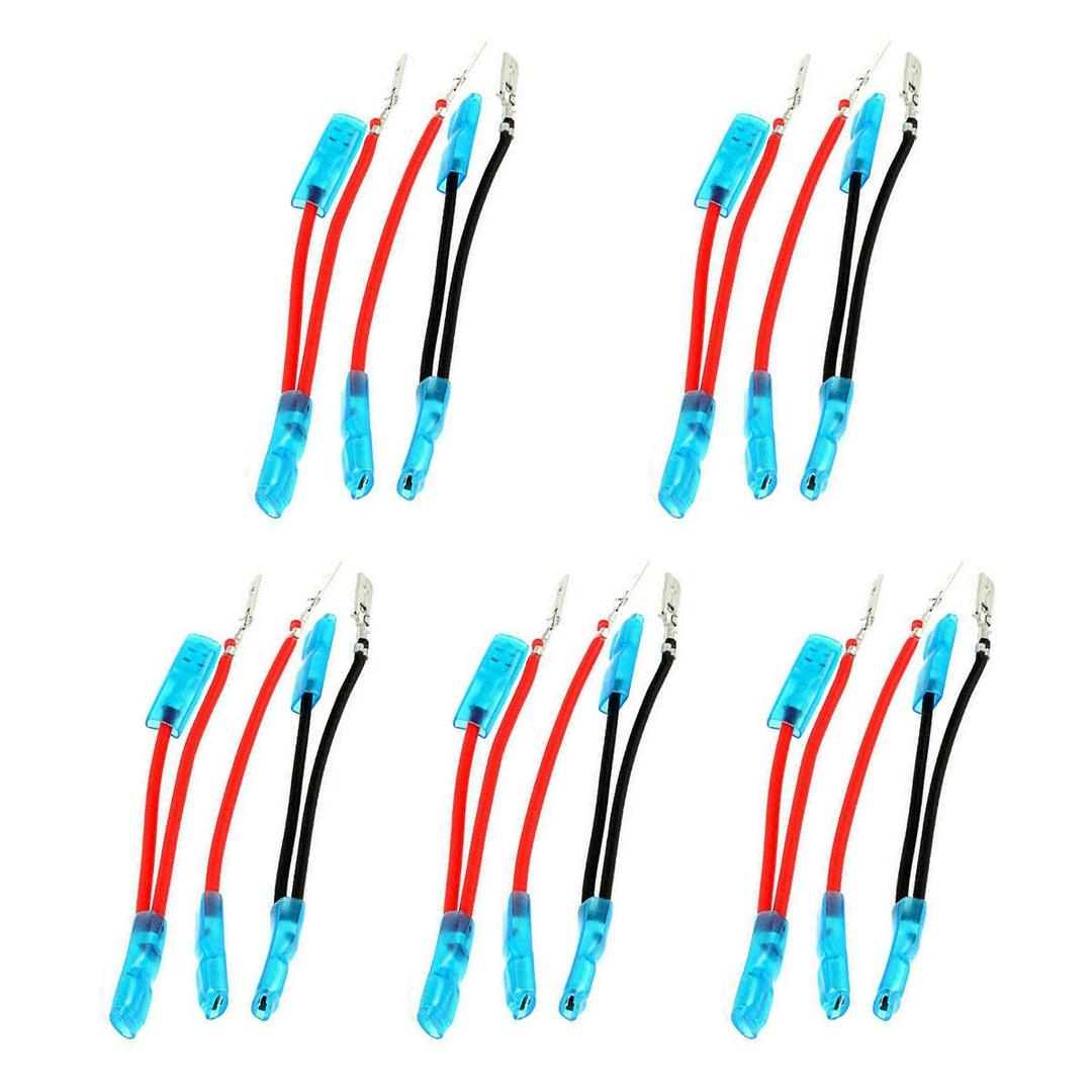 FXC Rocker Switch Jumper Wires Set with Male and Female Terminal for On/Off Rocker Switch Wiring 5 pin (5 Sets)