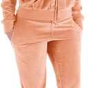 Facitisu Track Suits for Women Set Sweatsuits 2 Piece Tracksuit (XX-Large, Orange)