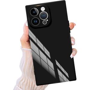 Compatible with iPhone 15 Pro Max Case with Full Lens Protection Support Magnetic Wireless Charging Shockproof Slim Soft TPU for Women Men Cover Phone Case for iPhone 15 Pro Max Black