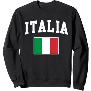 Italia Flag Italian Italy Italiano Gift Men Women Sweatshirt, 2XL