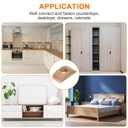 3 x uxcell M8 Half Moon Nuts Washers, 12 Pcs Iron Half Moon Nuts Spacer Washer, Spacer Connector Hardware Fittings, Bronze