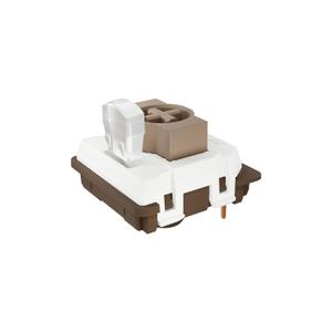GATERON KS-33 Low Profile Chocolate Keyboard Switches, Tactile 55gf 3 Pin RGB LED Factory Pre-lubed for MX Mechanical Keyboard (110)