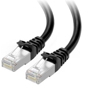 Cable Matters 10Gbps Snagless Shielded Cat 6A Ethernet Cable - 5ft, Cat 6A Cable, Cat6A Cord, Ethernet Cord, Black