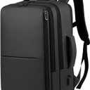 Large Capacity Personal Item Backpack, Underseat Carry On Hand Luggage, Flight Approved Cabin Bag for Business Travel and Airplane Use (Fits 15.6 Inch Laptop, Black)