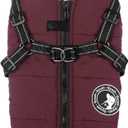 Gyuzh Dog Coat with Harness Puppy Coats Small Dog Harness Jacket Winter Waterproof Jackets for Dogs, Large