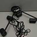 Plug in Track Lighting LED, Track Lighting Fixtures Ceiling, Black 4-Light Kitchen Light Kit, Plug in Wall Light with 14.8ft Power Cord, Rotatable Ceiling Spotlight for Bedroom(GU10 Socket, NO Bulb)