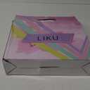 LIKU Quad Roller Skates for Girl and Women with All Wheel Light Up,Indoor/Outdoor Lace-Up Fun Illuminating Roller Skate for Kid