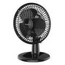 Holmes 6” Personal Table Fan – 2 Speeds, Compact, 15° Head Tilt, Wide-Angle Oscillation, Black