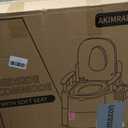 Bedside Commode, Upgraded Safety Commode Toilet for Elderly and Disabled, Potty Chair for Adults with Detachable Armrest, 16.3" Seat Width, 500lbs Heavy Duty - Bedside Commodes for Seniors