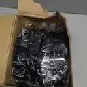 Landical 4 Pcs Marine Dock Piling Cap Protective Dock Post Caps Boat Pylon Edge Dock Pole Caps, Flat Top Design (8 x 8 x 1.77 Inch, Black)