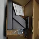 GADFISH Stake Pocket Spare Tire Carrier Mount, 3-Nuts Design Trailer Bracket Heavy Duty Holder, Fits 4 & 5 & 6 Lugs Trailer Wheels on 4",4.5'',4.75'',5'',5.5''and 6''Bolt Patterns, Holds up to 150 Lbs