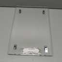 Baemin Acrylic Appliance Slider with Rubber Wheels, Sliding Tray for Heavy Kitchen Appliances, Coffee Maker Slider Tray for Counter, Countertop Moving Tray Accessories for Kitchen - 9.8" x 14" (Clear)