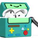 AirPod 4 Case Cover, KOREDA Cute Cartoon Game Case for Airpods 4th Generation (2024), Funny Kawaii 3D Cartoon Silicone Case for Women Girls (Green)