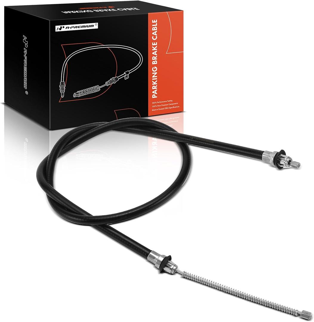 A-Premium Rear Driver Side Parking Brake Cable Assembly Compatible with Ford Models: E-150 E150, E-150 Club Wagon, E-150 Econoline, E-150 Econoline Club Wagon - Replace# YC2Z2A635BA