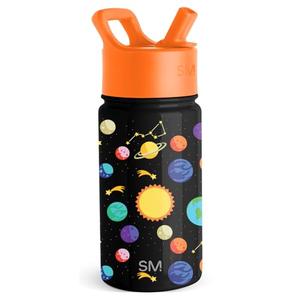 Simple Modern Kids Summit Water Bottle with Straw Lid | 14oz Stainless Steel Cup Insulated Tumbler for Toddlers, School | Solar System