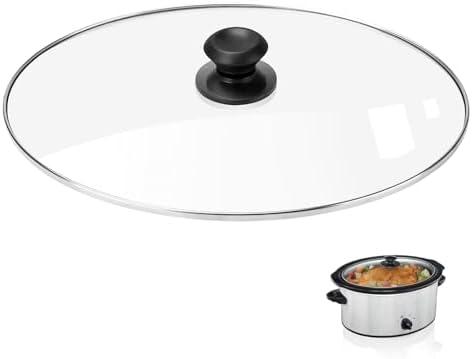 Oval Glass Crock Pot Lid 7 Quart Replacement for Lid Crock Pot Slow Cooker SCV700SS and for Hamilton Beach Slow Cooker Lids Replacement Oval 7 Quart 33474G, SCV700, SCV700SS, SCV700-KC Oval Glass Crock Pot Lid 7 Quart Replacement for Lid Crock Pot Slow Cooker SCV700SS and for Hamilton Beach Slow Cooker Lids Replacement Oval 7 Quart 33474G, SCV700, SCV700SS, SCV700-KC