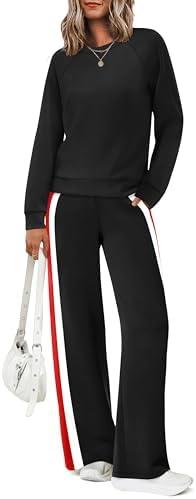 XIEERDUO 2 Piece Sets for Women Fall Fashion Must Have Teachers Airport Outfits 2025 Winter Clothing Lounge Sets Sweatsuits S