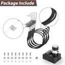 5-Outlet Grill Igniter Replacement Parts for Home Depot Nexgrill 720-0830 720-0830H 720-0888N Parts, DHL-128-5Q Grill Ignitor Replacement Kit for Nexgrill Igniter Replacement Parts with Wire