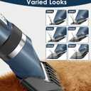 oneisall Quiet Cat Clippers for Matted & Long Hair, 2-Speed Cordless Pet Shaver Grooming Kit for Cats, Small Dogs & Animals (Blue)