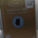 Graco EasyTurn 360 2-in-1 Convertible Car Seat, 360 Degree Rotating Infant to Toddler Rotating Car Seat, 2 Modes Forward and Rear Facing, Slim Design, Cyran