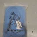 Akstore 28 inch Fashion Wigs Long Wavy Curly Hair Cosplay Wig (Light Blue)