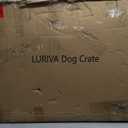 LURIVA Steel Tube Heavy Large Dog Crate with Mat Base, 55" L x 32" H Dog Crates for Medium Large Dogs, Big Dog Cage, Dog Kennel, Puppy Dog Playpen with Top, Pet Cage, Indoor, Black3