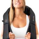 InvoSpa Shiatsu Massager with Heat - Deep Tissue Kneading Pillow for Neck, Shoulders, and Back - Electric Full Body Massage