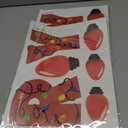 2 x Christmas Bulb Light Window Clings - Winter Car Refrigerator Decorations Stickers for Holiday Xmas Home Kitchen Living Room - Door Window Seasons Decals