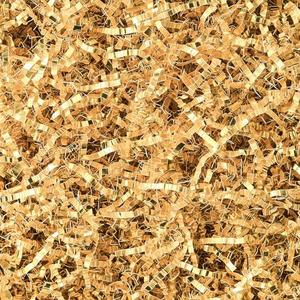 Uptotop 1/2 LB Crinkle Cut Paper Shred Filler for Gift Wrapping, Gift Basket Filling, Perfect for Birthday, Christmas, Thanksgiving, Halloween, Easter, Valentine's Day, Mother's Day, Father's Day, Wedding & Holiday Decor, Glitter Gold